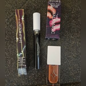 BUNDLE OF 2 NEW IN BOX GLITTER LIP GLOSS + TUBING MASCARA HALF MAGIC